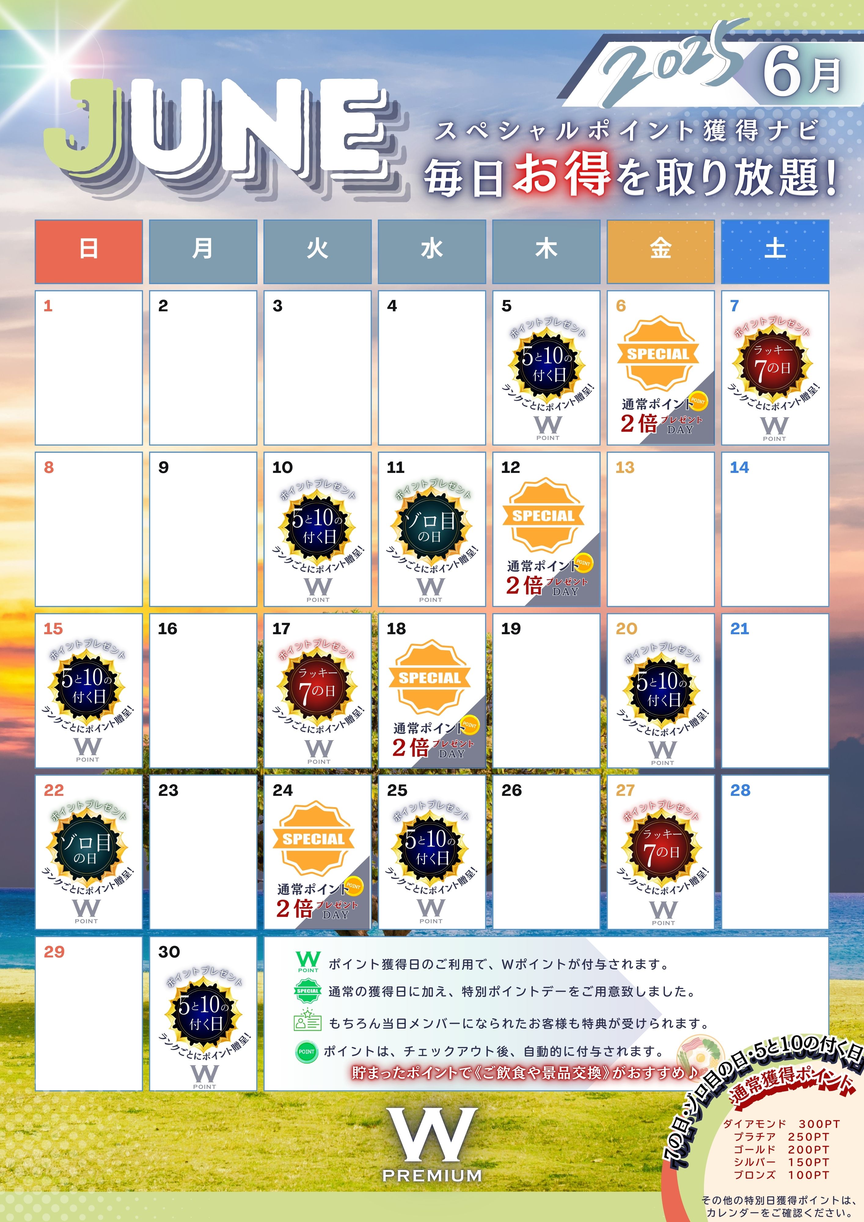 ６月プレミアム