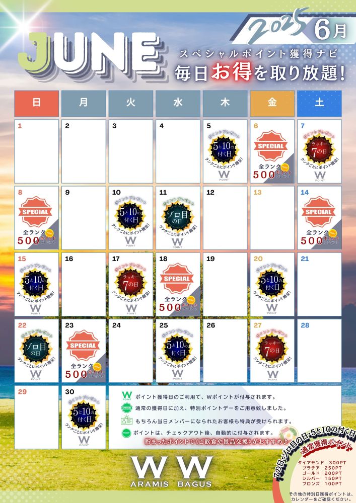 6月アラミス・バグース