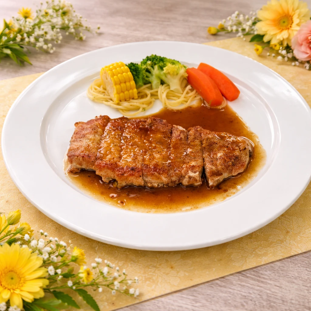 国産豚のポークソテー