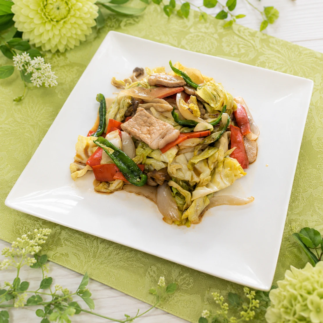 肉野菜オイスター炒め