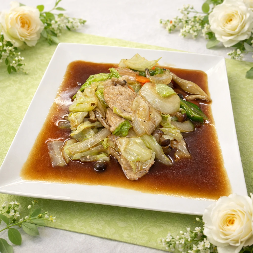 肉野菜オイスター炒め