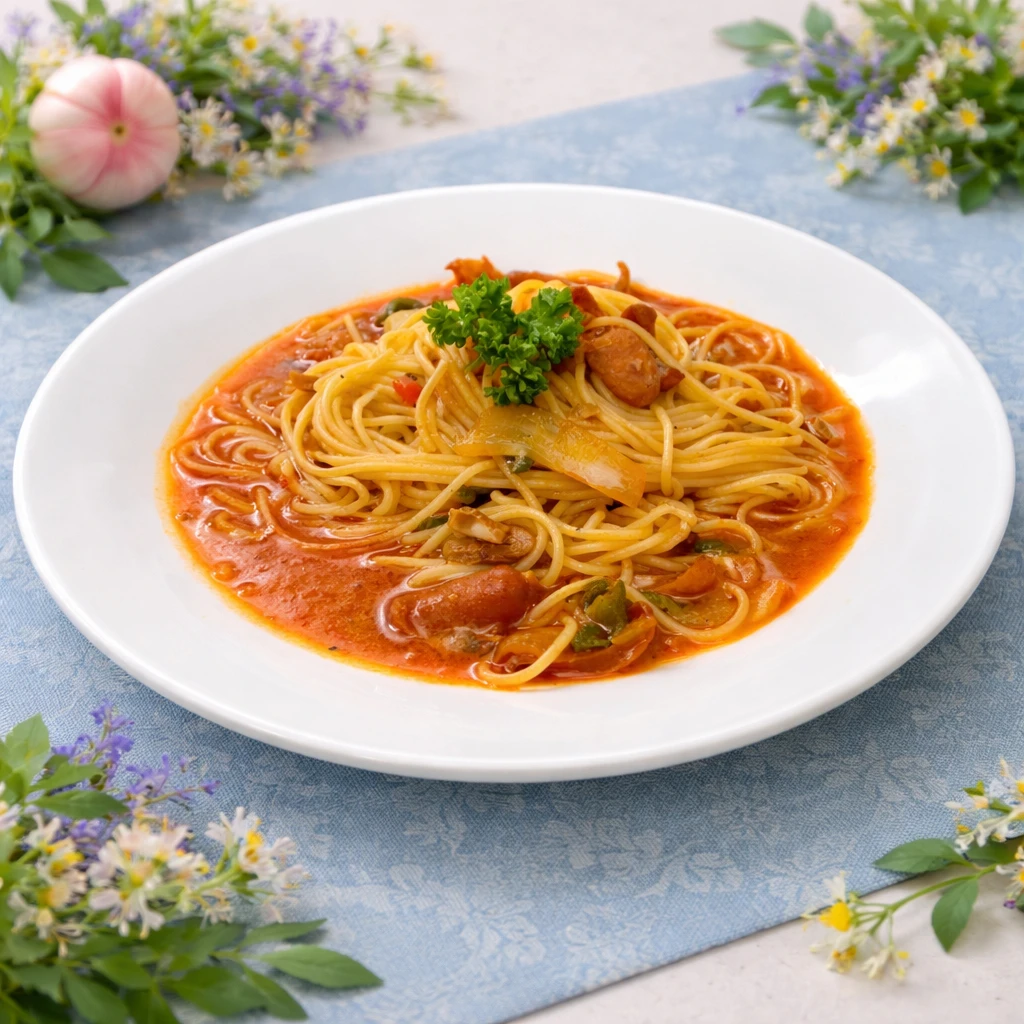 チョリソートマトパスタ