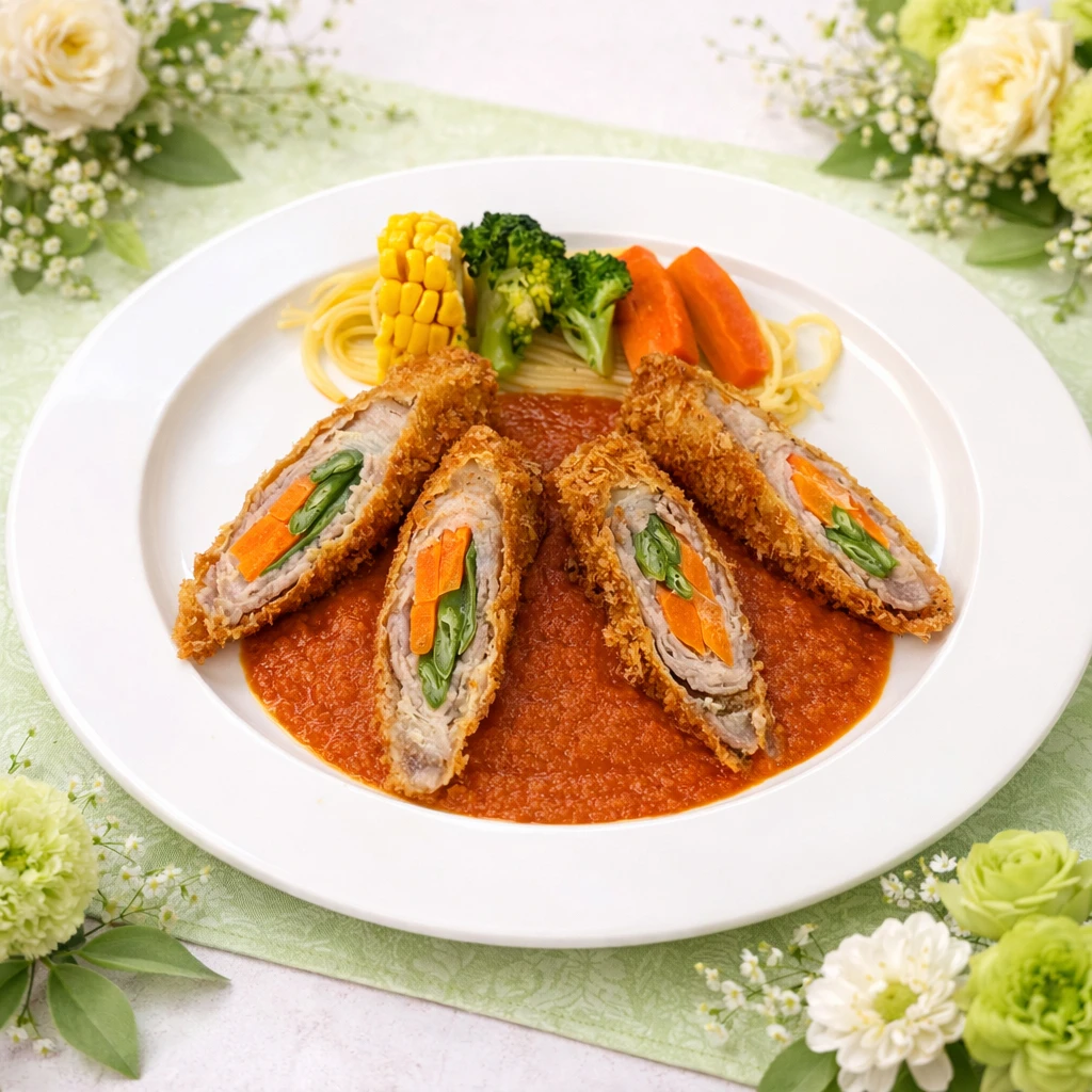 野菜の肉巻きフライ