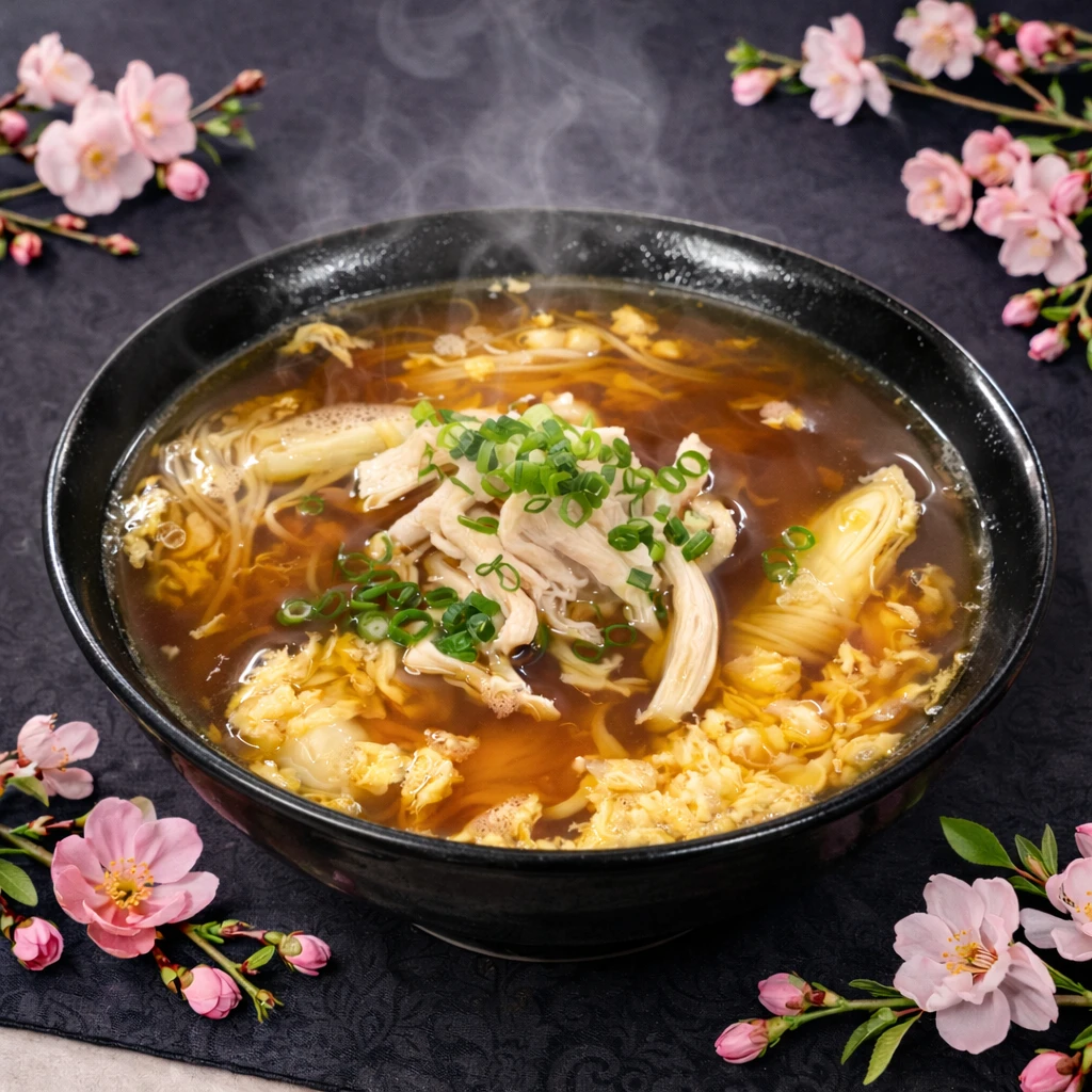 【夜限定】卵と鶏のにゅうめん