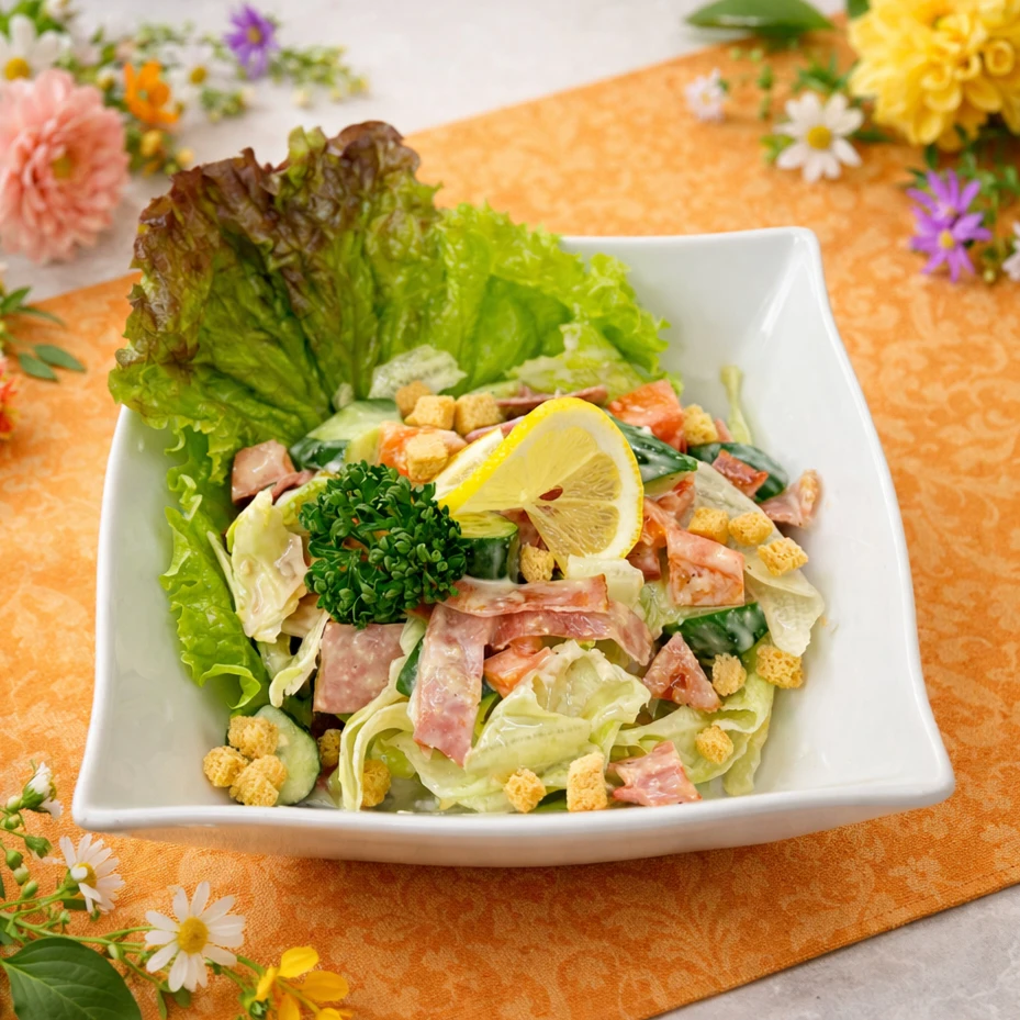 シーザーサラダベーコン入り