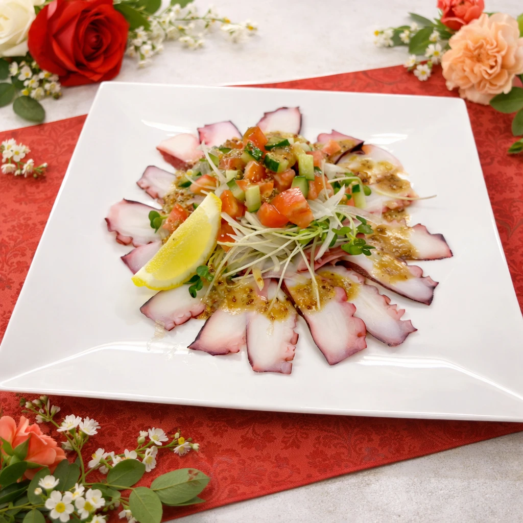 タコと新鮮野菜のハニーマリネ