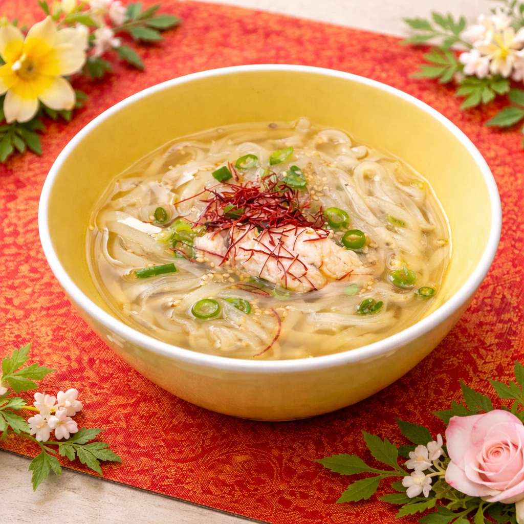 ハーブ香る！蒸し鶏のフォー