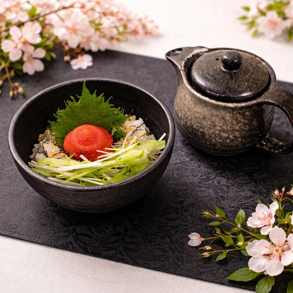 ピリ辛っ！明太子あごだし茶漬け