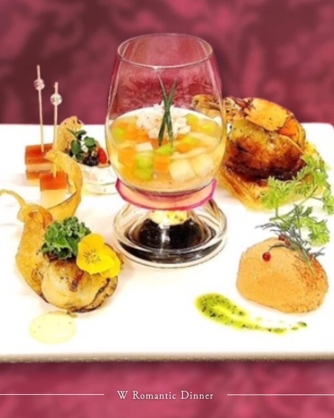 ＼🥂特別なディナーを／
•┈┈┈••✦𝐖✦••┈┈┈•

フランスでは料理は食べる前から
始まる芸術と考えられています。
19世紀、宮廷料理から発展した
オート・キュイジーヌでは、
盛り付け＝教養と美意識の表現でした。

Wでも盛り付けは、味わいの一部。
日々研究を重ねながら、お客様の体験を最優先に考え、
つくり手一人ひとりの感性も大切にして仕立てています。
目にした瞬間から、心が動く一皿をどうぞ。

┈┈┈┈┈┈┈┈┈┈

ご予約はプロフィールのURLから
お待ちしています。

•┈┈┈••✦𝐖✦••┈┈┈•
▶▶▶ 𝑨𝒃𝒐𝒖𝒕 𝑾𝒈𝒓𝒐𝒖𝒑

誰もが「スゴい！」と認める、傑作のホテルをつくる。
—— すべての人に、安心・快適・夢・感動を。

私たちは、ブランドコンセプトである“美と食”を軸に、心が動く体験価値を追求するホテルグループです。

最高品質の「安心・快適・夢・感動」をお届けし、お客様にとってかけがえのない非日常空間を提供します。

•┈┈┈••✦𝐖✦••┈┈┈•
▶▶▶ 𝑶𝒏 𝒕𝒉𝒊𝒔 𝒂𝒄𝒄𝒐𝒖𝒏𝒕

このアカウントでは
Wグループホテルで体験できる
贅沢なひとときを切り取ってお届けしています。

心を満たす“非日常の旅”を求める皆さま、
ぜひフォローして最新の魅力に触れてください。

•┈┈┈••✦𝐖✦••┈┈┈•
▶▶▶ 𝑬𝒏𝒈𝒍𝒊𝒔𝒉

A curated collection of seven leisure hotels,
where a passion for beauty and exceptional cuisine shapes every stay.We create experiences that captivate the senses and linger long after your visit.

Through uncompromising comfort and thoughtful hospitality, we welcome guests into a realm of serene luxury and unforgettable escapes from the everyday.

Here, we share the refined moments and quiet indulgences awaiting you at W Group Hotels.

For those seeking a journey that feels beautifully different— one that gently enriches the heart— we invite you to follow and discover our newest inspirations.
┈┈┈┈┈┈┈┈┈┈

You can book your stay via the link in our profile.
We look forward to having you.

•┈┈┈••✦𝐖✦••┈┈┈•
#ホテルW
#Wグループ
#ラブホ
#ホテルＷディナー
#ロマンティックディナー